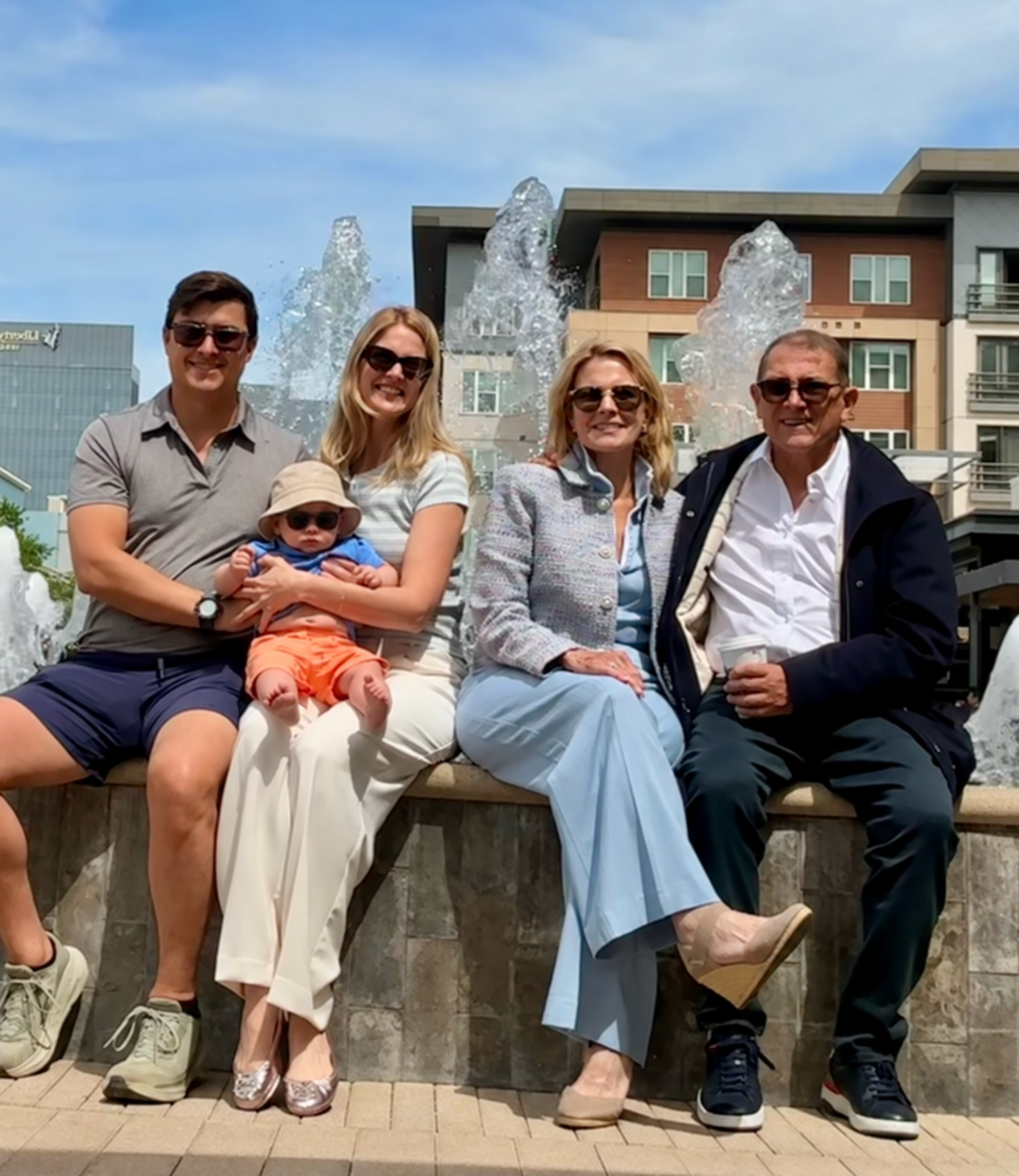 Michael A. Olaya with his family